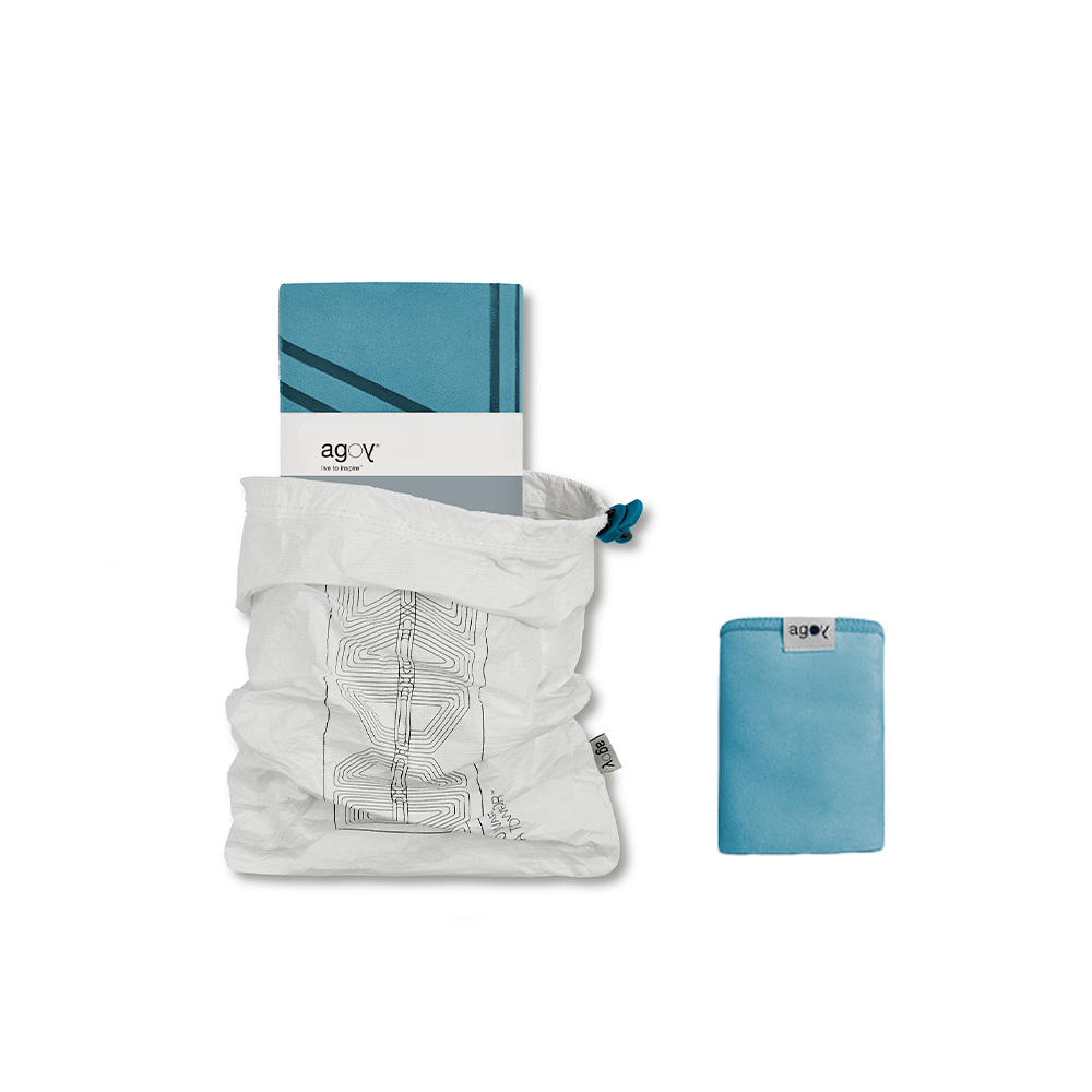 瑜珈鋪巾 | 壁虎鋪巾 | agoy海洋藍經典勇士
